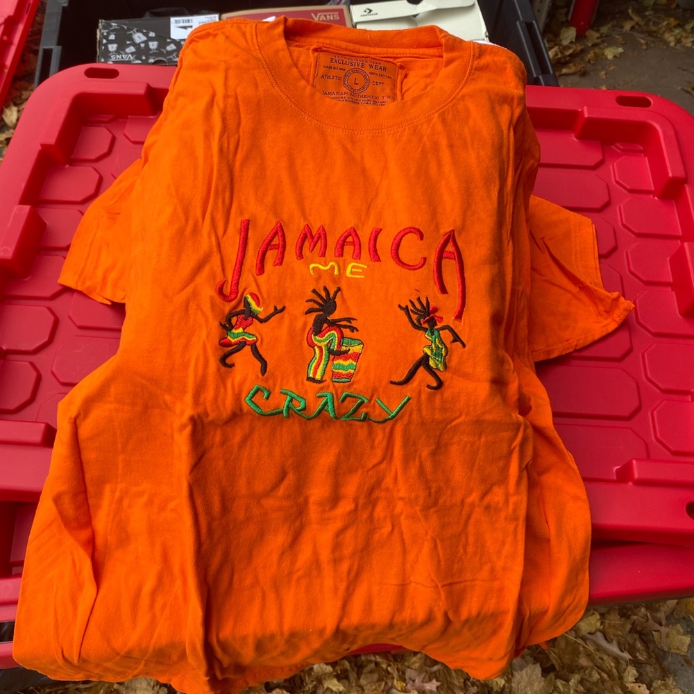 Orange Jamaica men T-Shirt